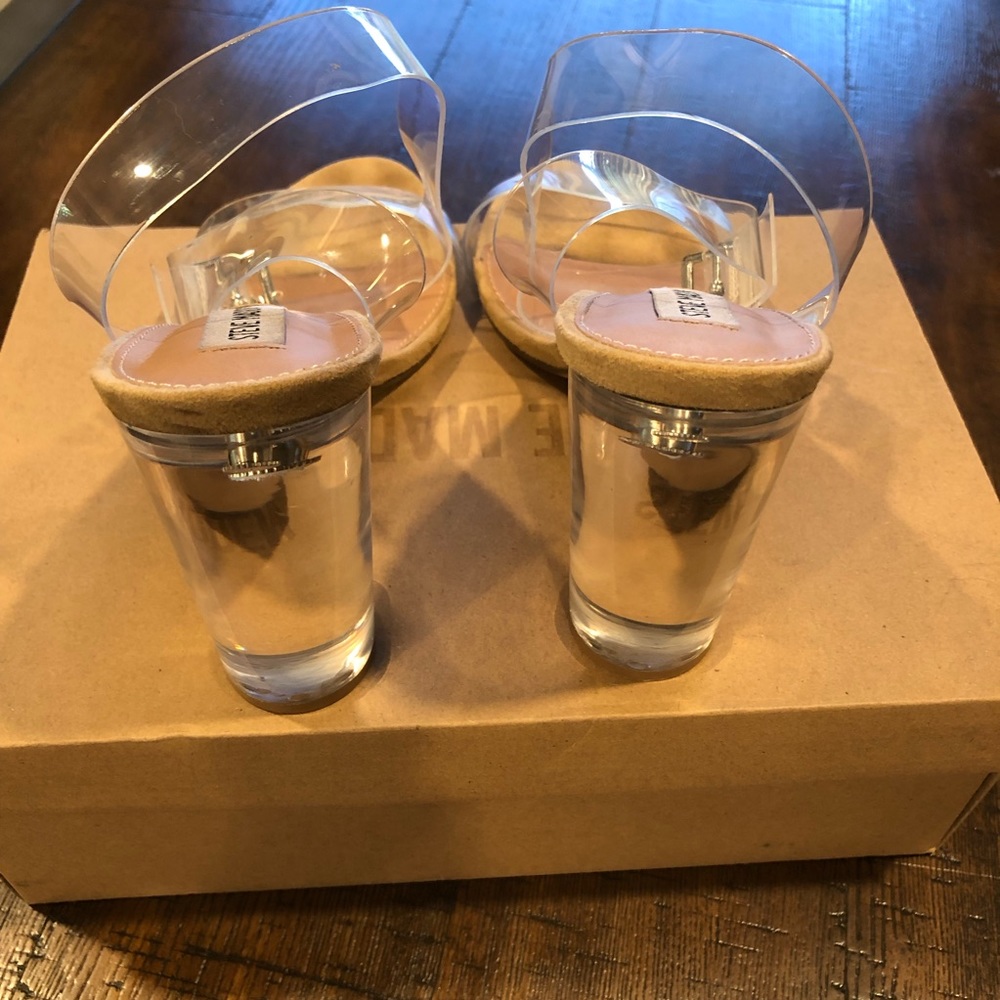 SOLD Steve Madden Clear Dress Sandal/Heel - Picture 3 of 5